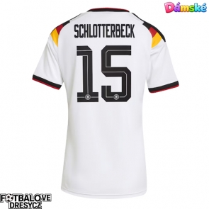 Německo Nico Schlotterbeck #15 Dámské Domácí Dres MS 2026 Krátký Rukáv